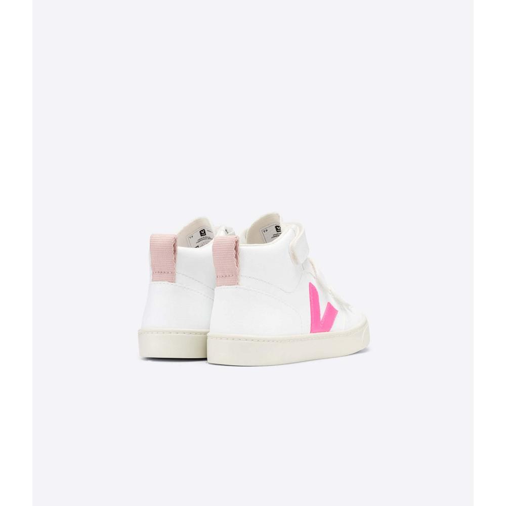 ψηλα παιδικα Veja V-10 MID CWL White/Pink | GR 703SGL